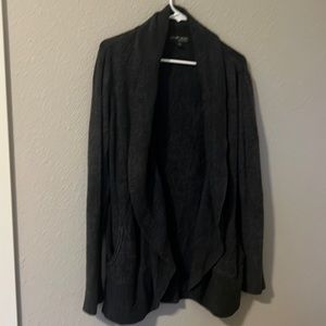 Barefoot dreams cozy cardigan. Charcoal gray. Womens size L/XL